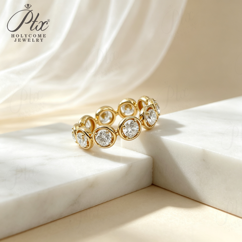 CZ Inlay Stackable Band Ring wholesale