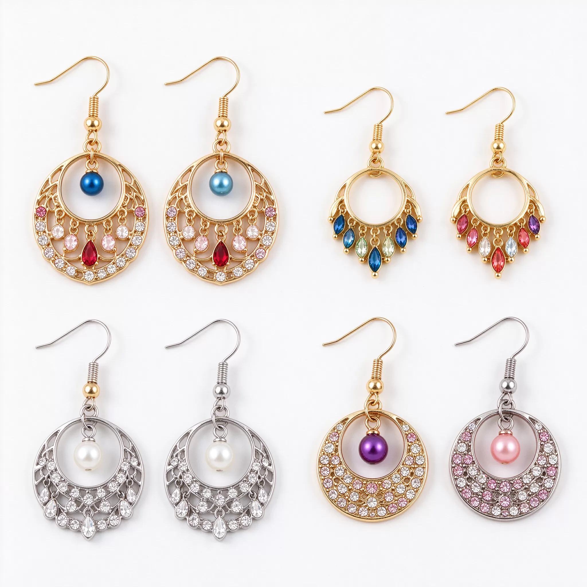 Mixed lot of budget earrings